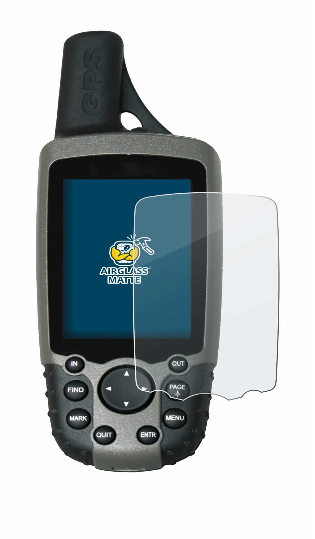 Image de l'appareil Garmin GPSMAP 60CSx avec une grande variété de protections d'écran.
