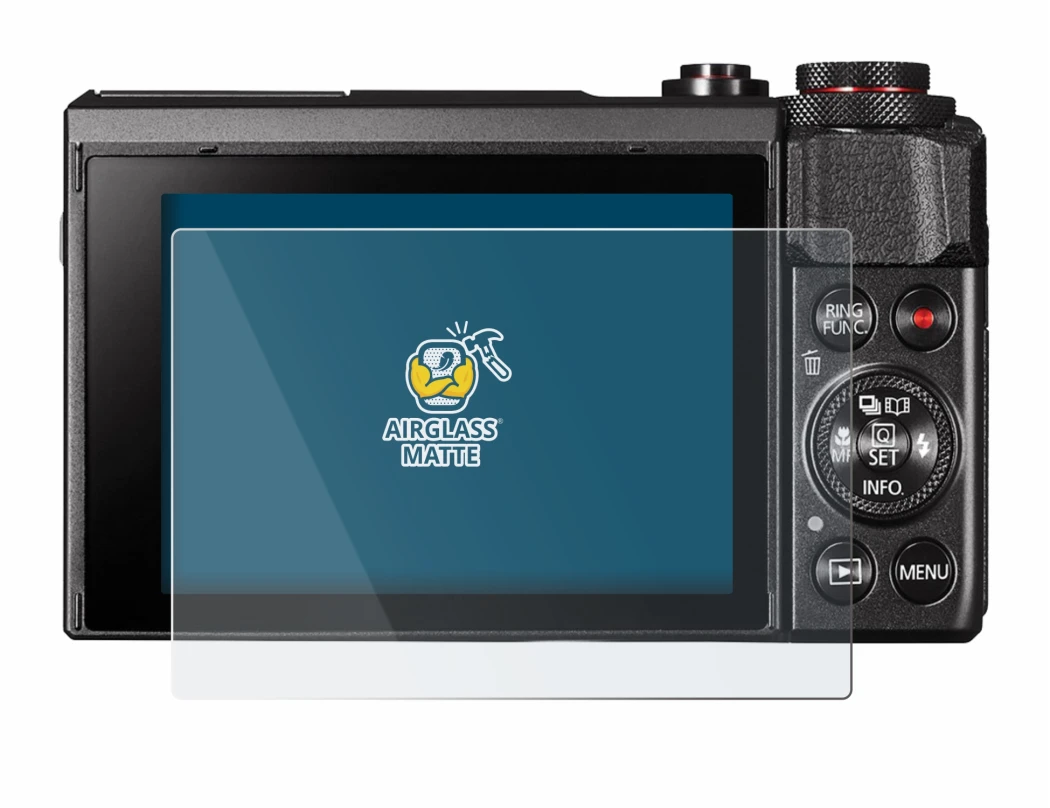 Image de l'appareil Canon PowerShot G7 X Mark II avec une grande variété de protections d'écran.