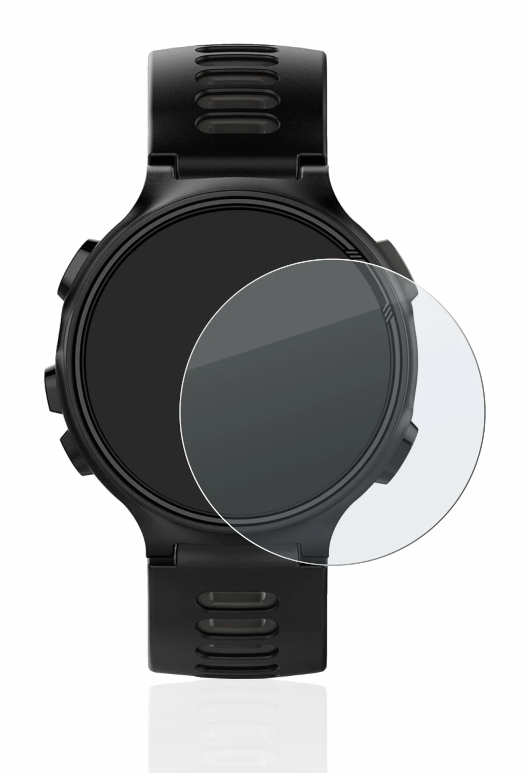Image de l'appareil Garmin Forerunner 735XT avec une grande variété de protections d'écran.