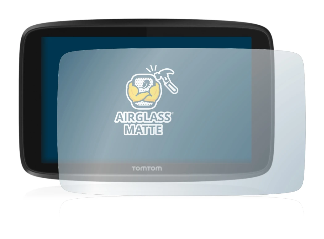 Image de l'appareil TomTom GO 6250 avec une grande variété de protections d'écran.