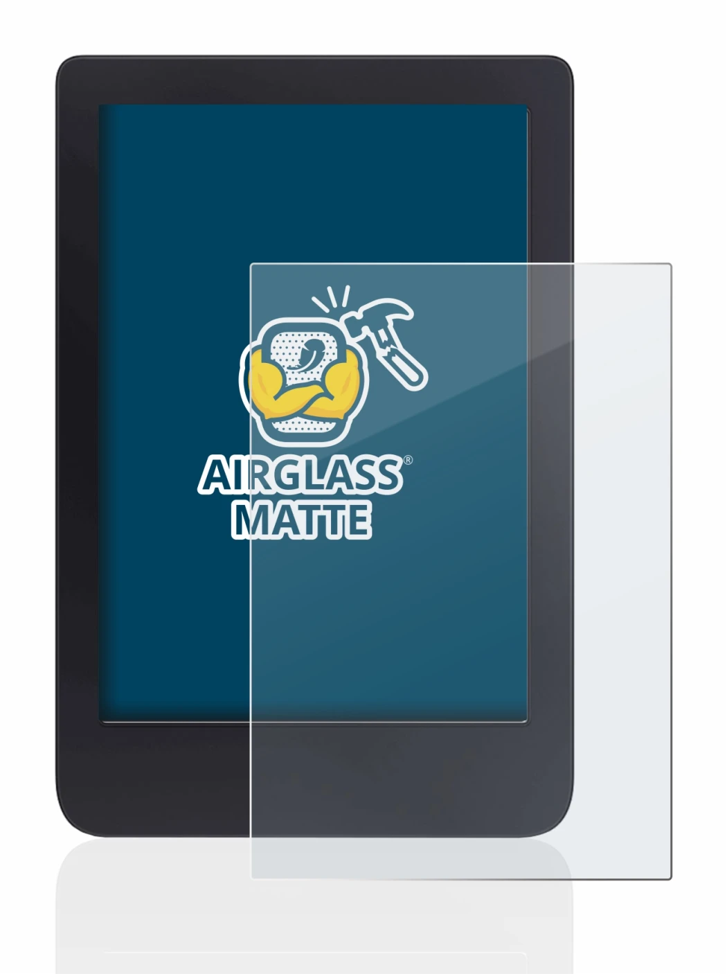 Image de l'appareil Tolino Shine 3 avec une grande variété de protections d'écran.