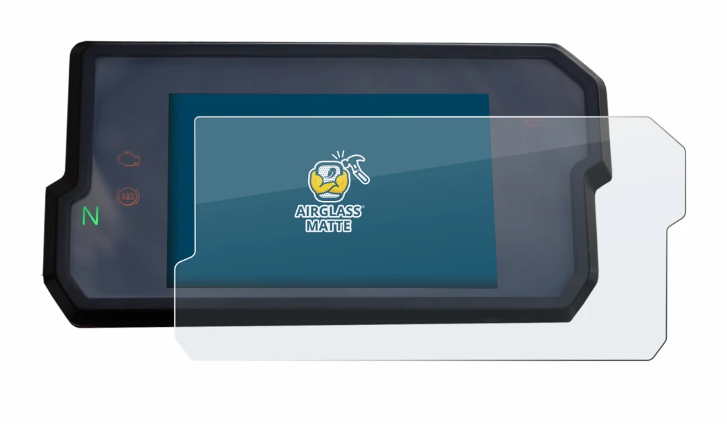 Image de l'appareil KTM 125 / 390 Duke 2017+ avec une grande variété de protections d'écran.