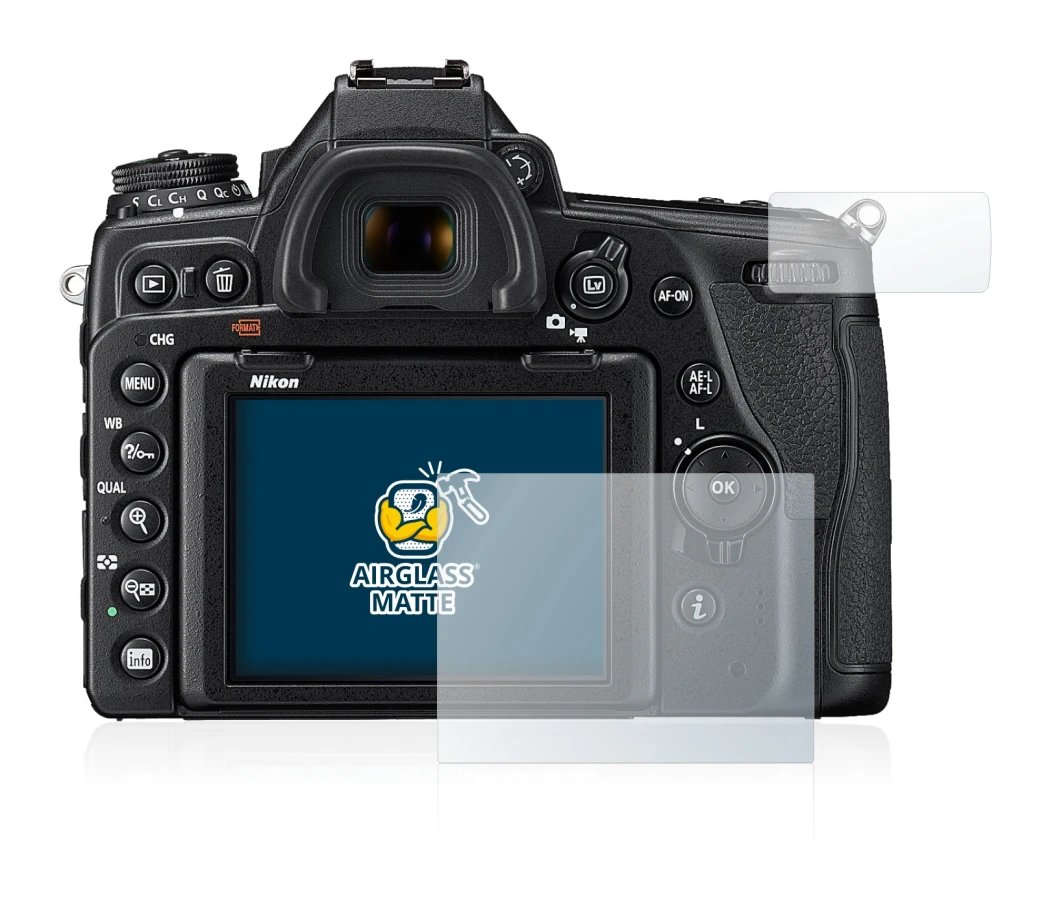 Image de l'appareil Nikon D780 avec une grande variété de protections d'écran.