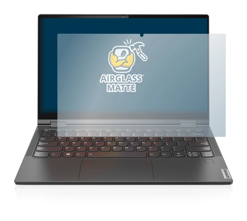 Image de l'appareil Lenovo Yoga C640 avec une grande variété de protections d'écran.