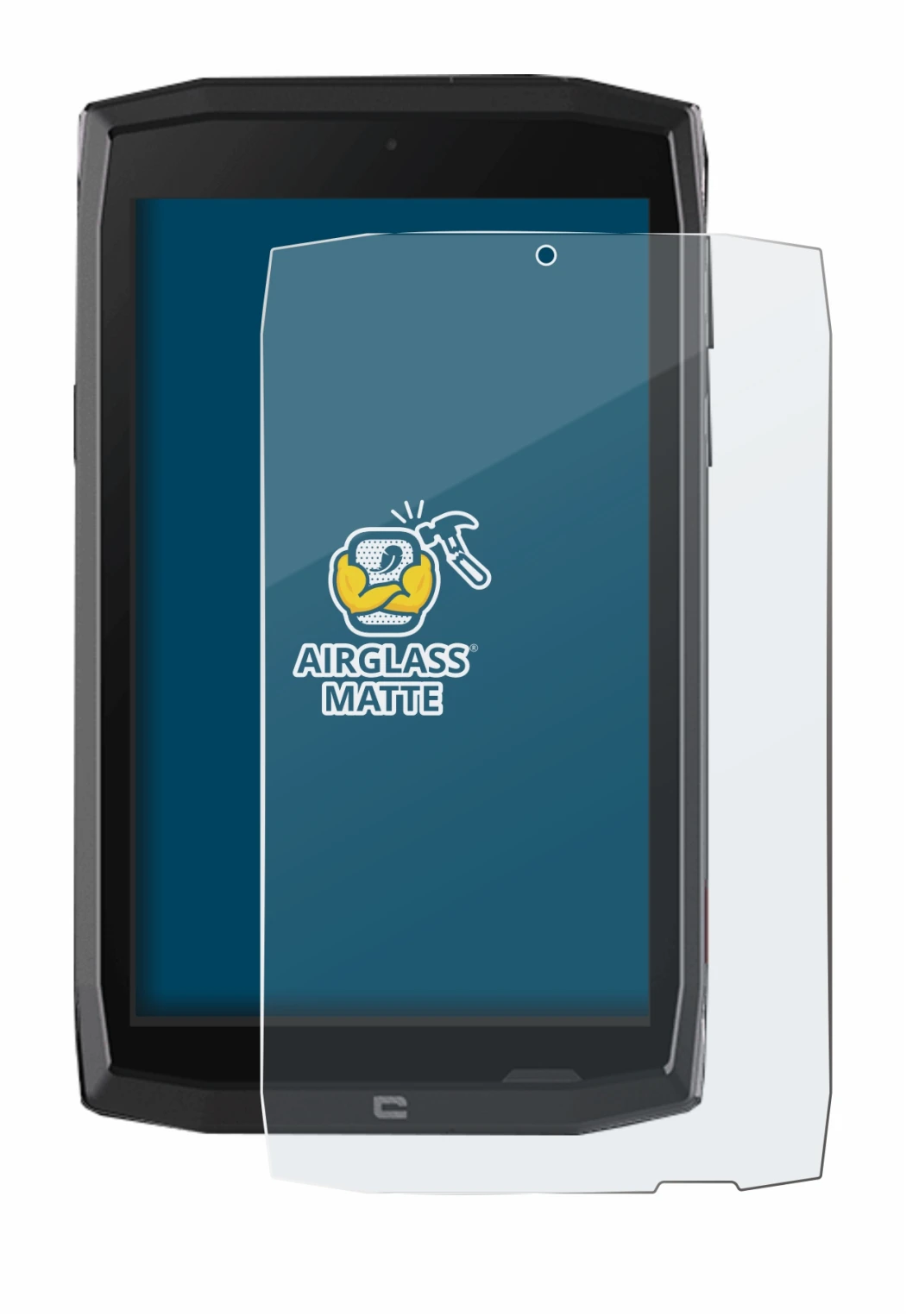 Image de l'appareil Crosscall Core T4 avec une grande variété de protections d'écran.