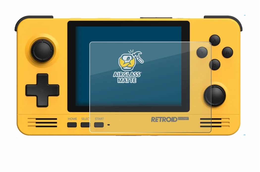 Image de l'appareil Retroid Pocket 2 avec une grande variété de protections d'écran.