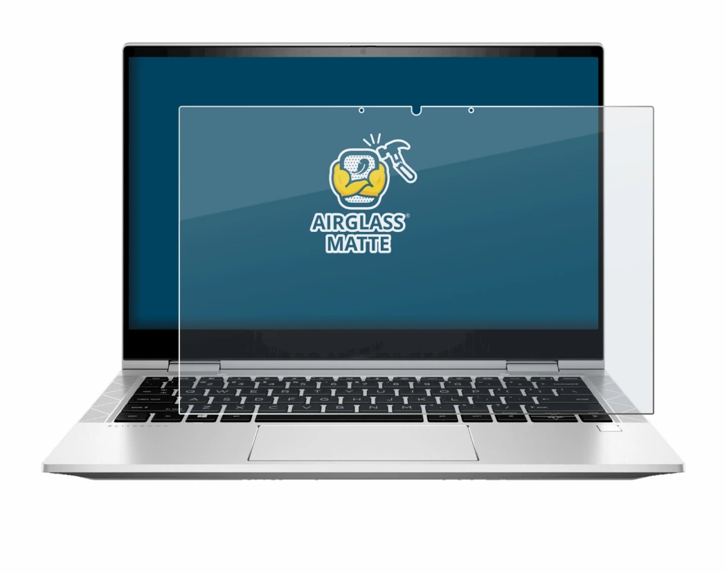 Image de l'appareil HP EliteBook x360 830 G8 avec une grande variété de protections d'écran.