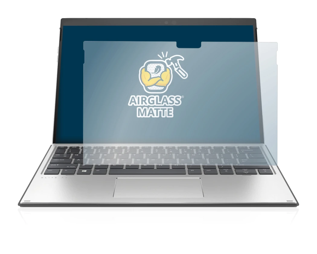 Image de l'appareil HP Elite x2 G8 avec une grande variété de protections d'écran.