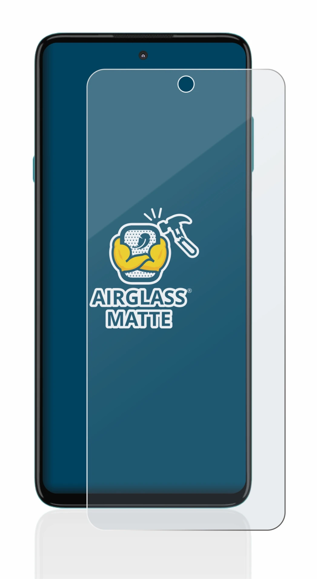 Image de l'appareil Motorola Edge 20 Lite avec une grande variété de protections d'écran.