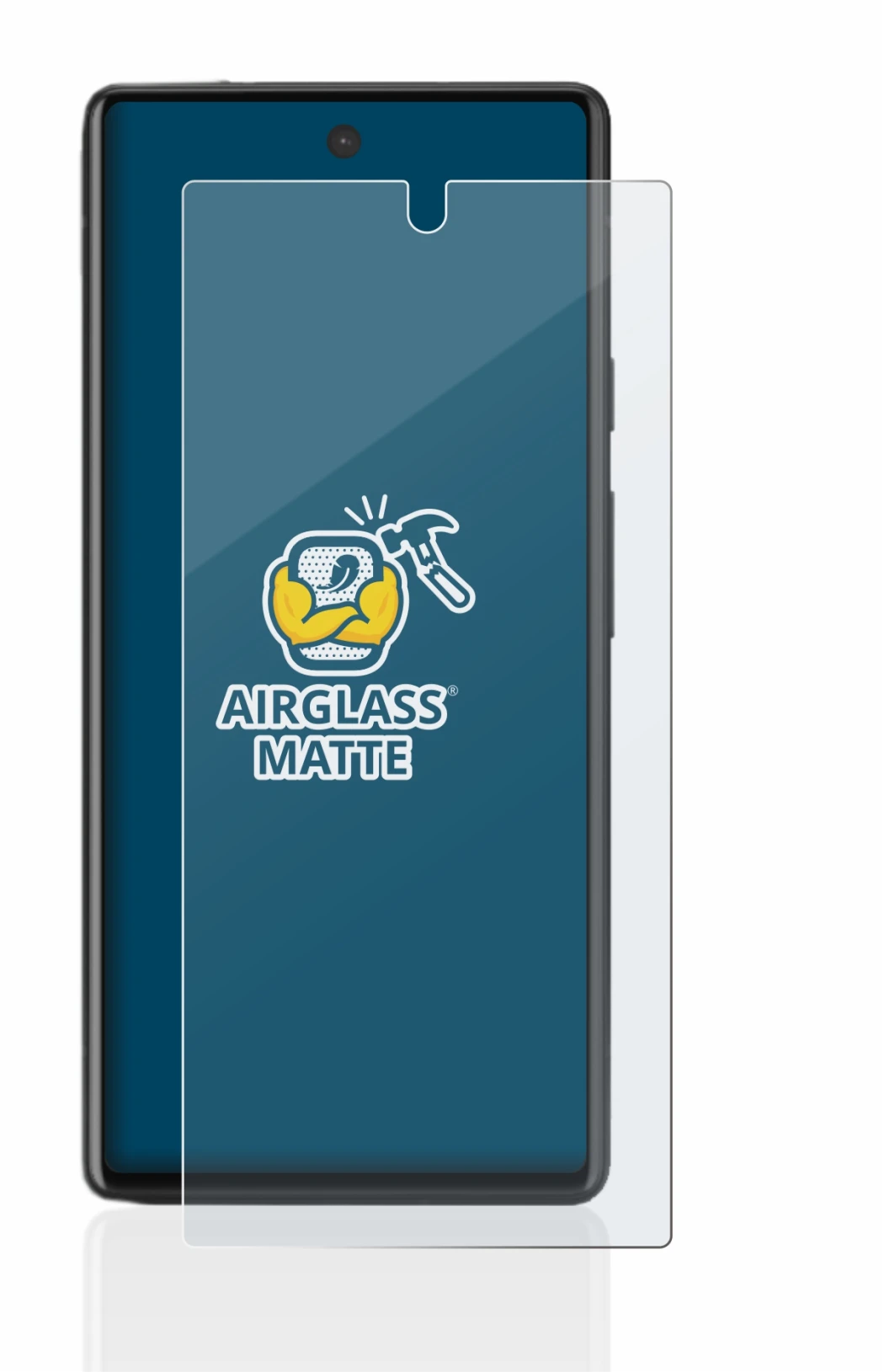 Image de l'appareil Google Pixel 6a avec une grande variété de protections d'écran.