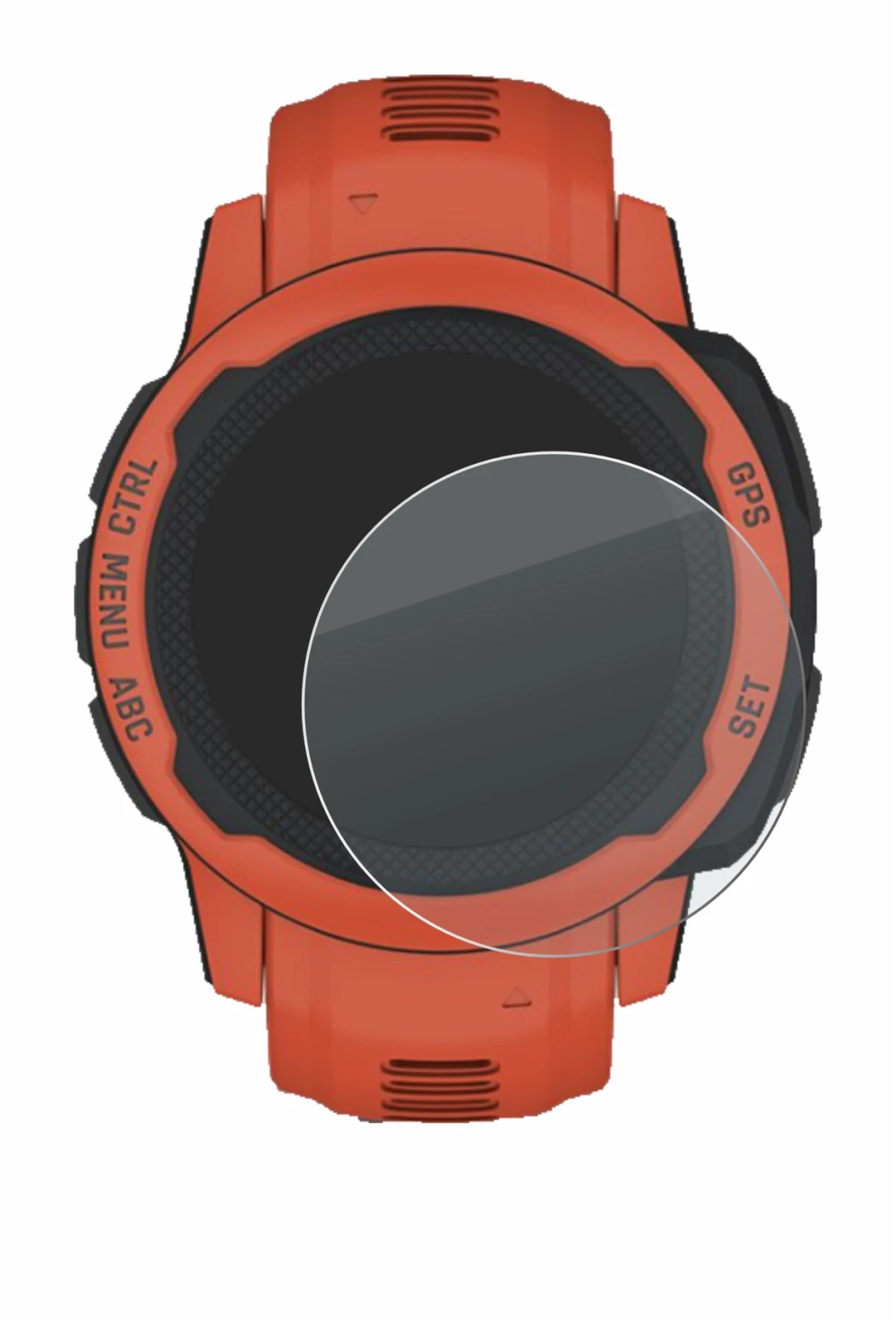 Image de l'appareil Garmin Instinct 2S avec une grande variété de protections d'écran.