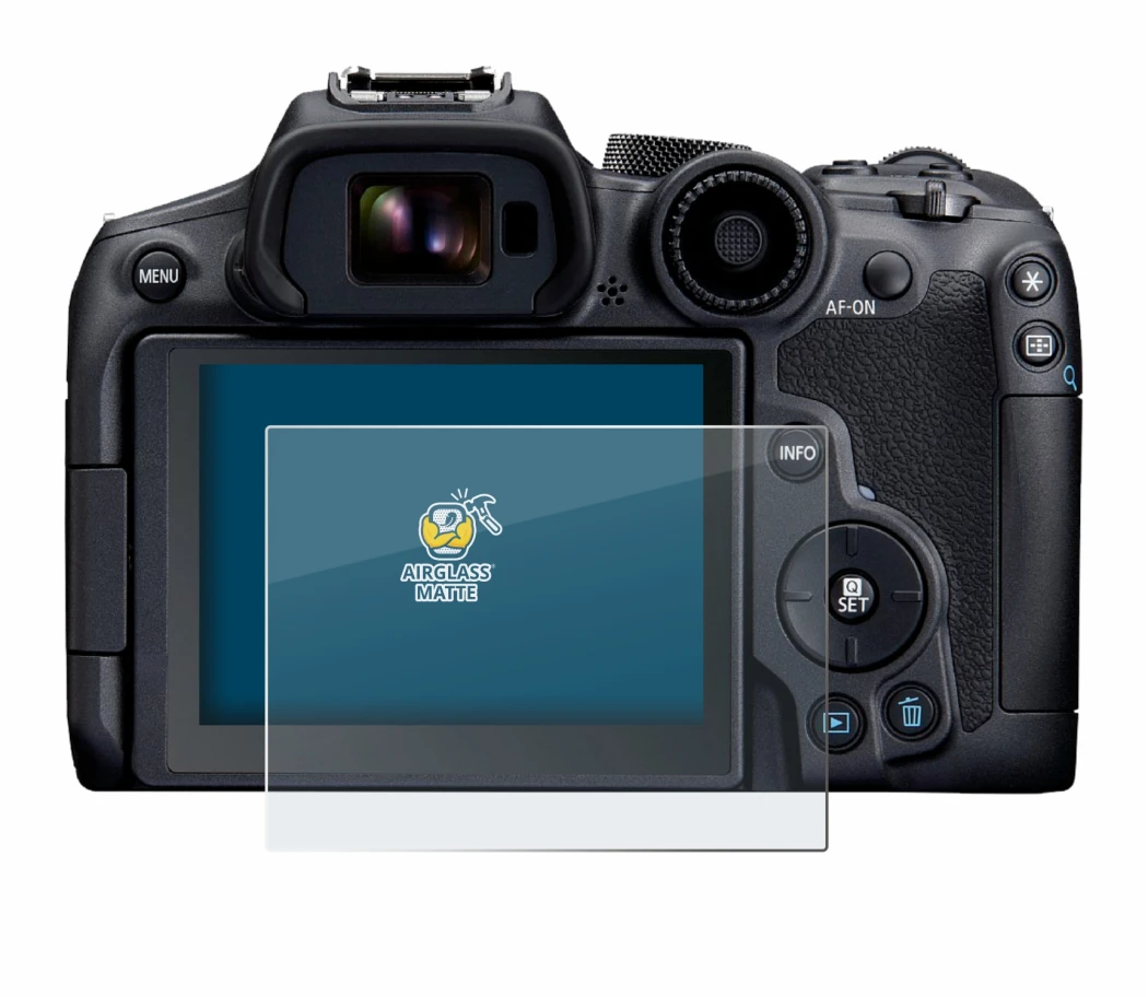 Image de l'appareil Canon EOS R7 avec une grande variété de protections d'écran.