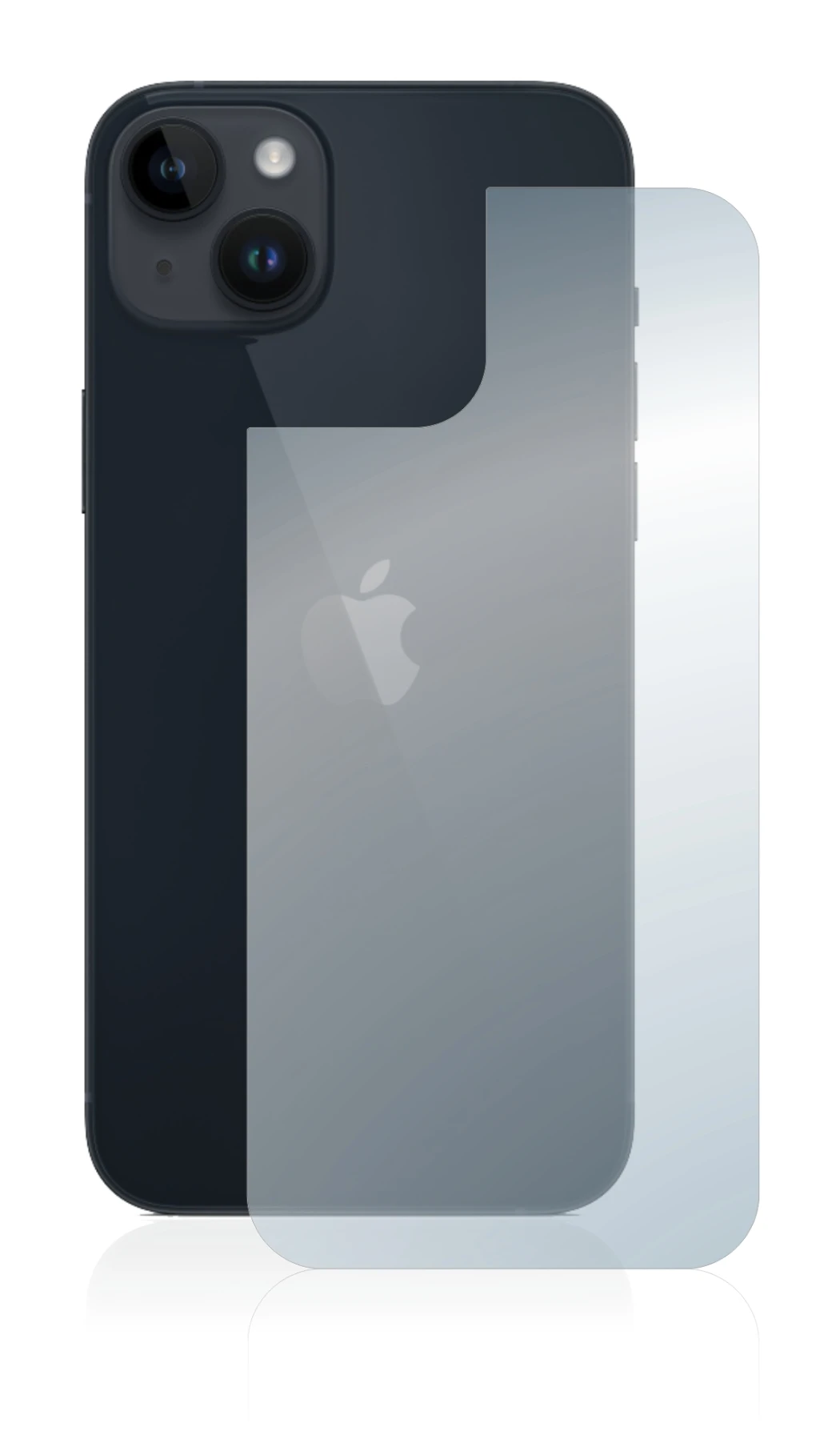 Image de l'appareil Apple iPhone 14 Plus (Arrière) avec une grande variété de protections d'écran.