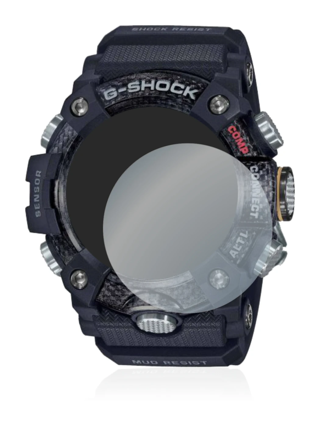 Image de l'appareil Casio G-Shock Mudmaster GG-B100-1AER avec une grande variété de protections d'écran.