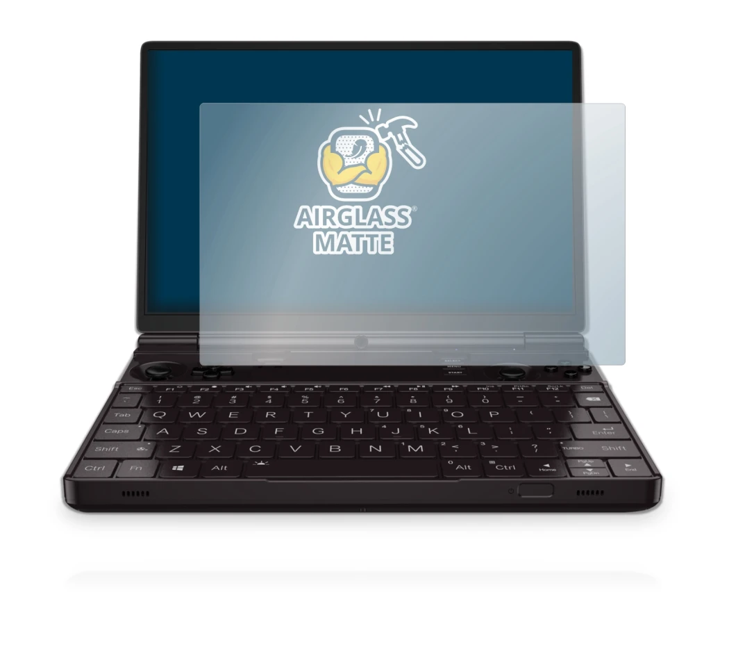 Image de l'appareil GPD Win Max 2 avec une grande variété de protections d'écran.