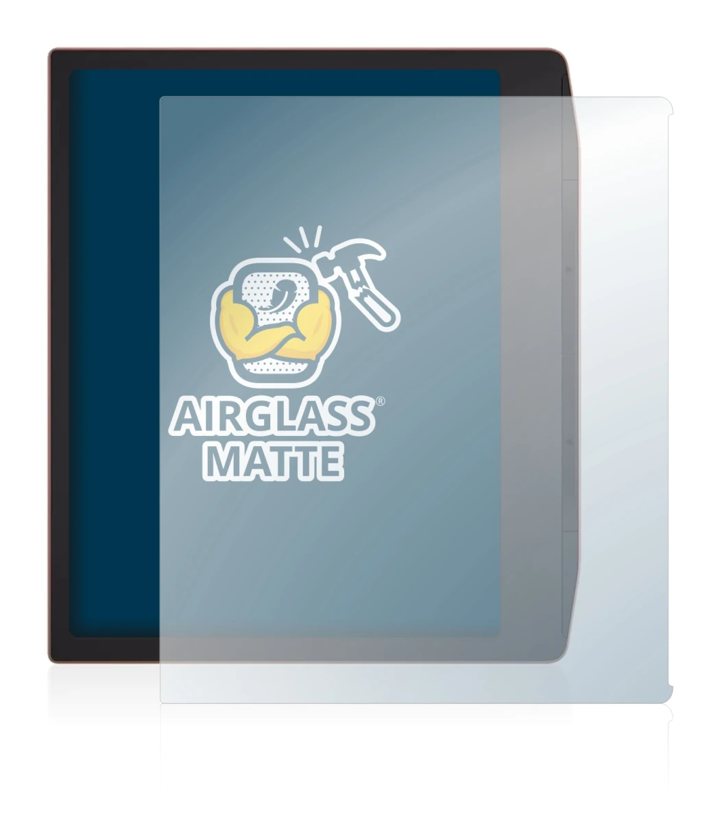 Image de l'appareil PocketBook Era avec une grande variété de protections d'écran.