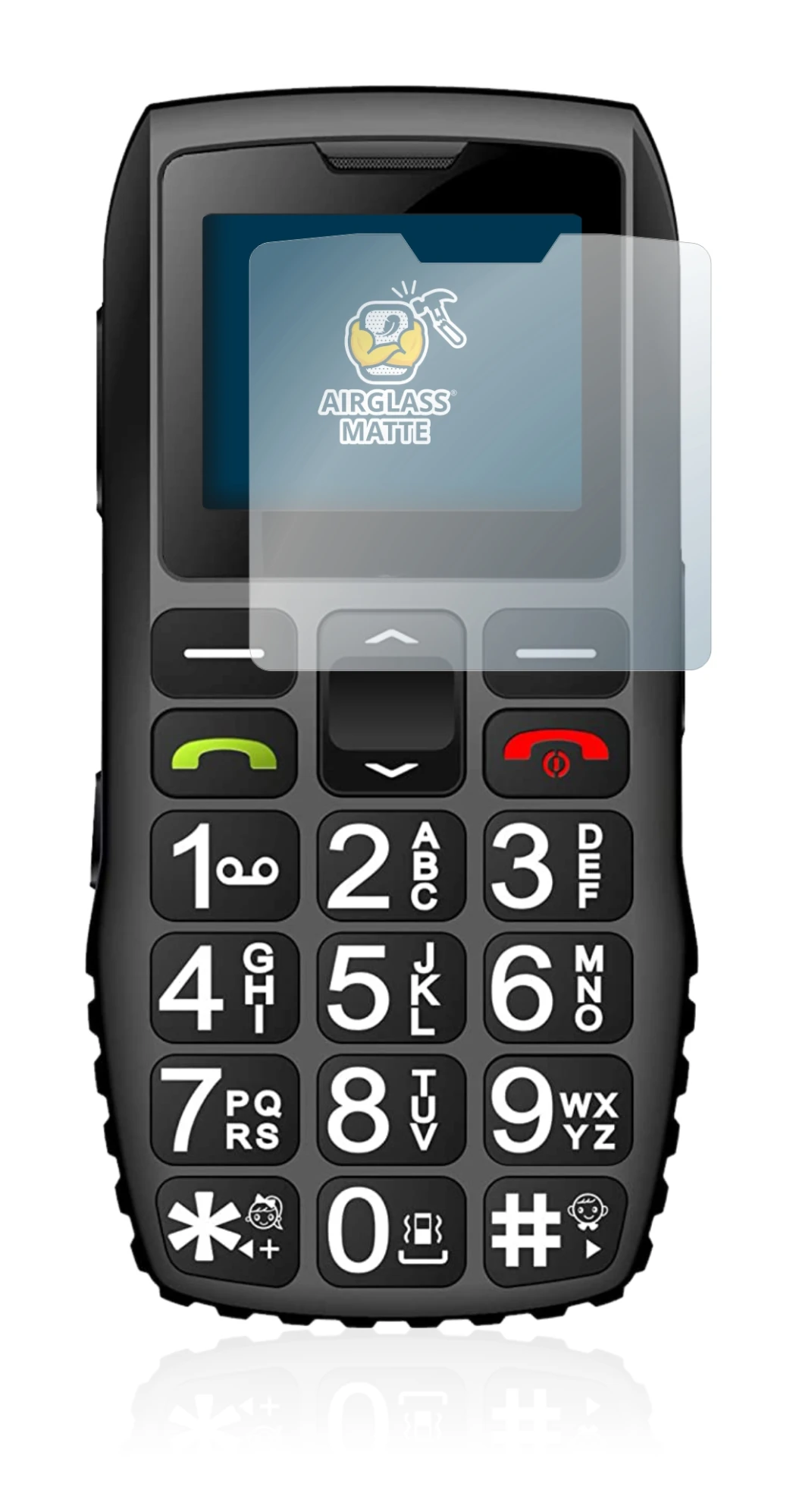 Image de l'appareil artfone C1 Plus avec une grande variété de protections d'écran.