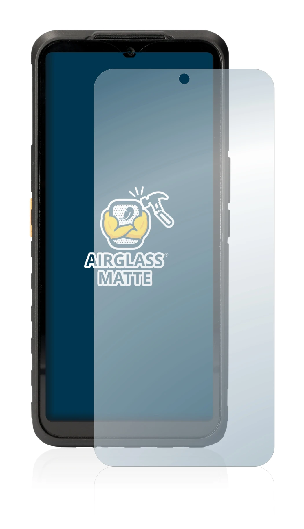 Image de l'appareil Caterpillar Cat S53 5G avec une grande variété de protections d'écran.