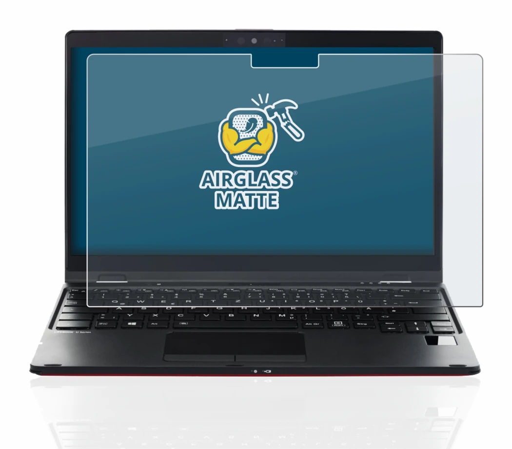 Image de l'appareil Fujitsu Lifebook U9311X avec une grande variété de protections d'écran.