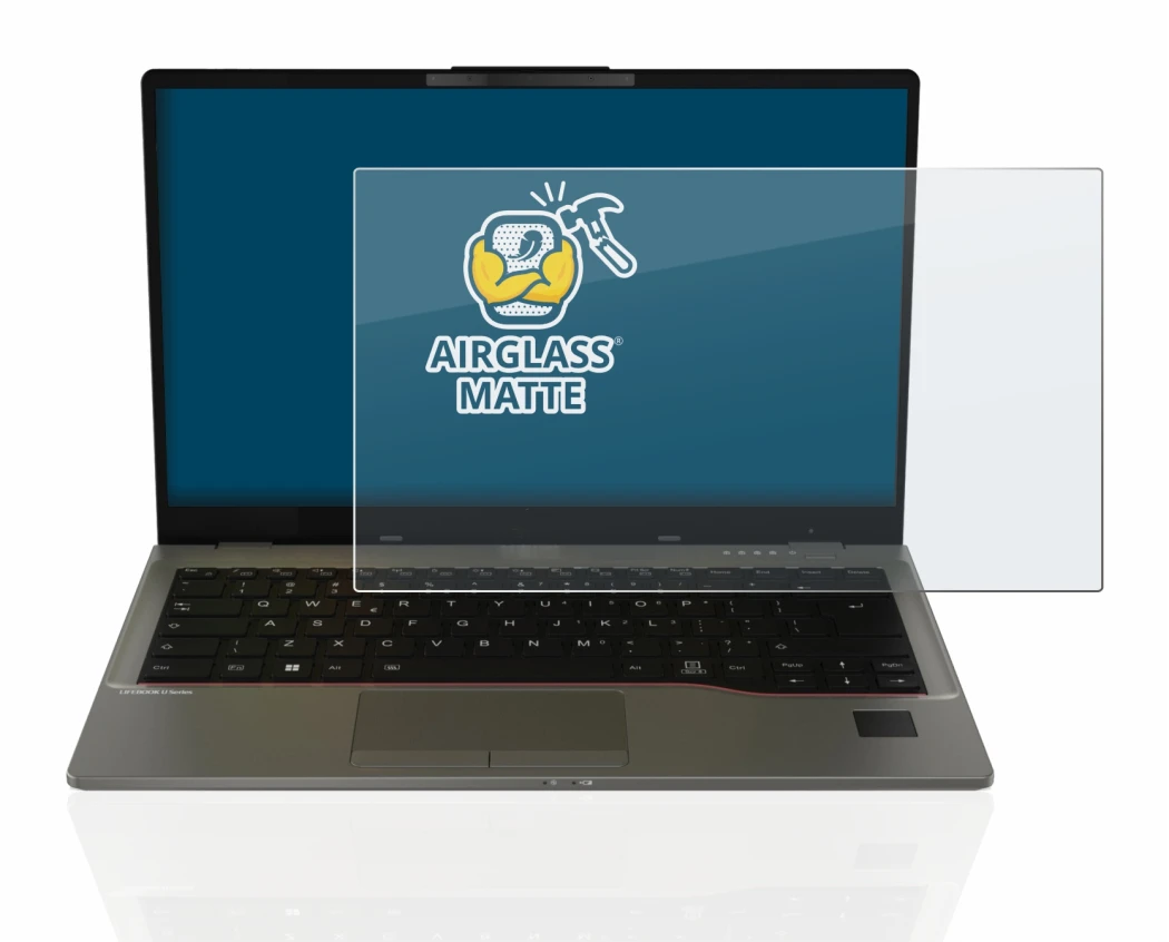 Image de l'appareil Fujitsu Lifebook U7412 avec une grande variété de protections d'écran.