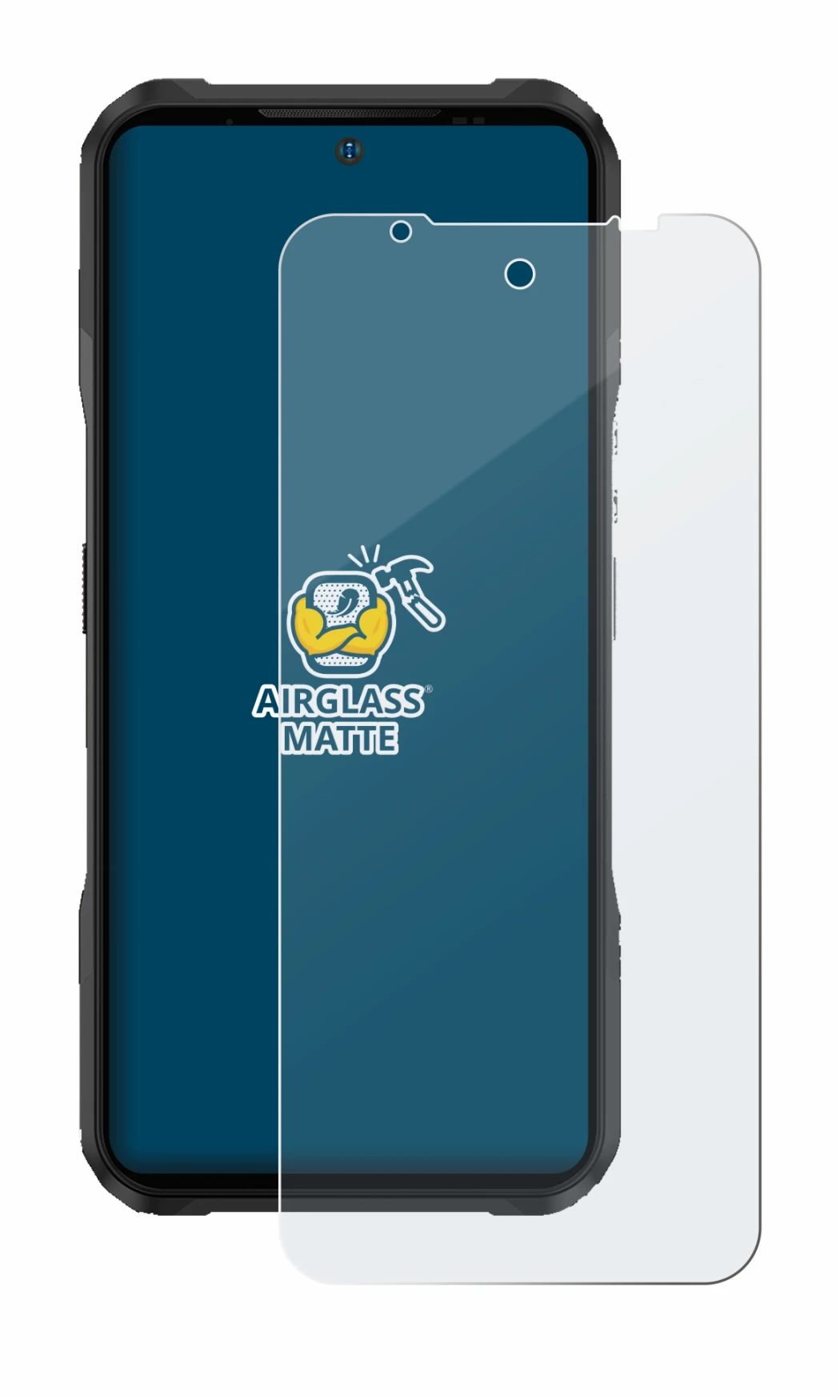 Image de l'appareil Doogee V20 Pro avec une grande variété de protections d'écran.