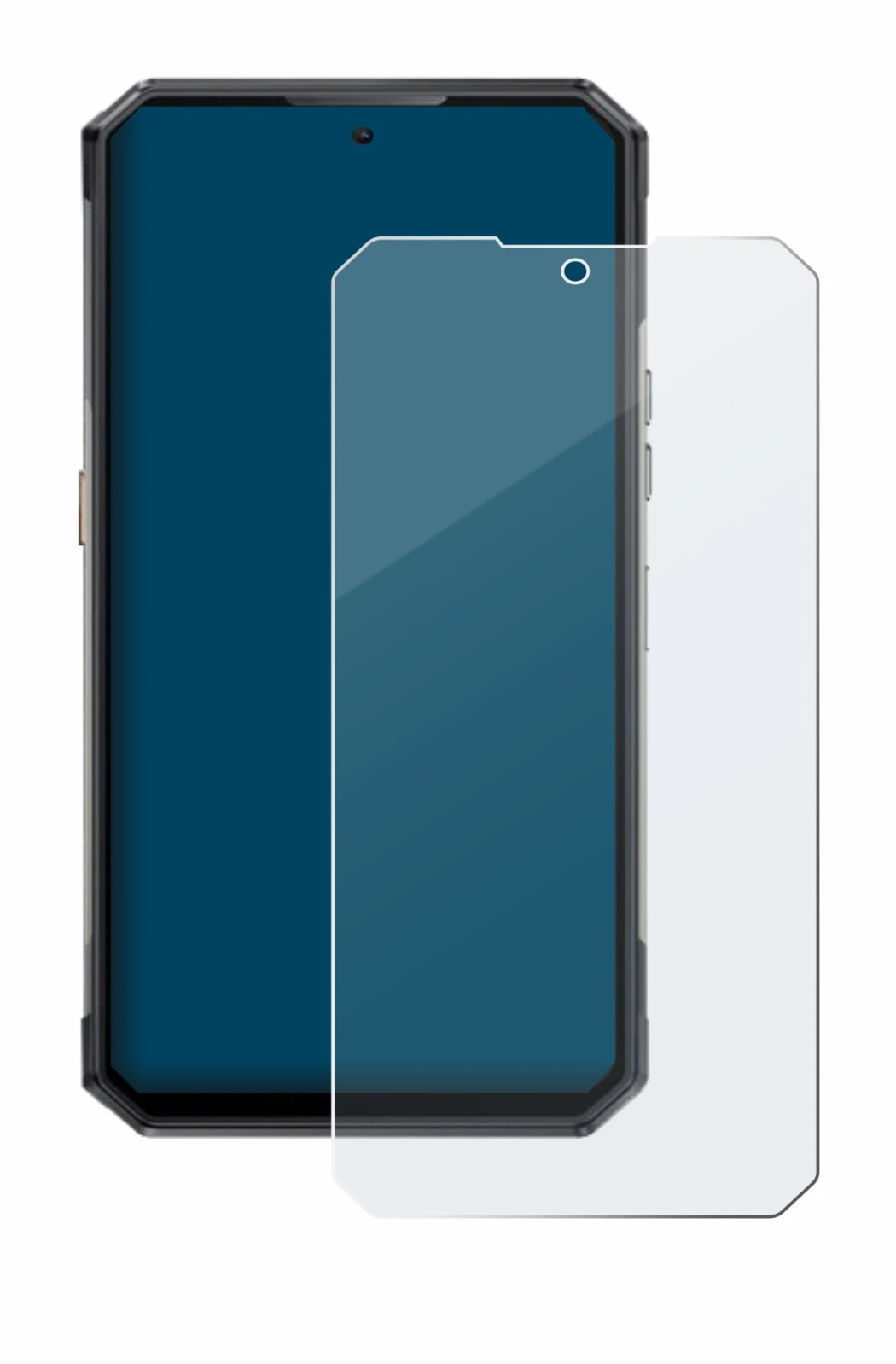 Image de l'appareil Oukitel WP30 Pro avec une grande variété de protections d'écran.