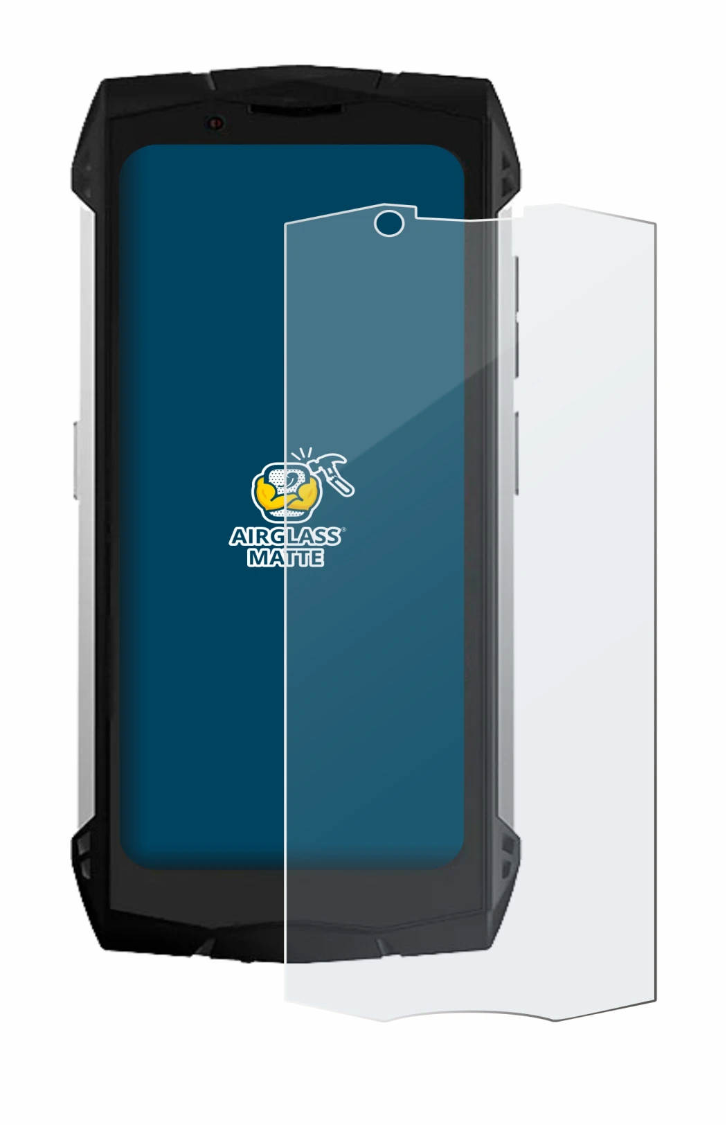 Image de l'appareil Doogee S Mini avec une grande variété de protections d'écran.