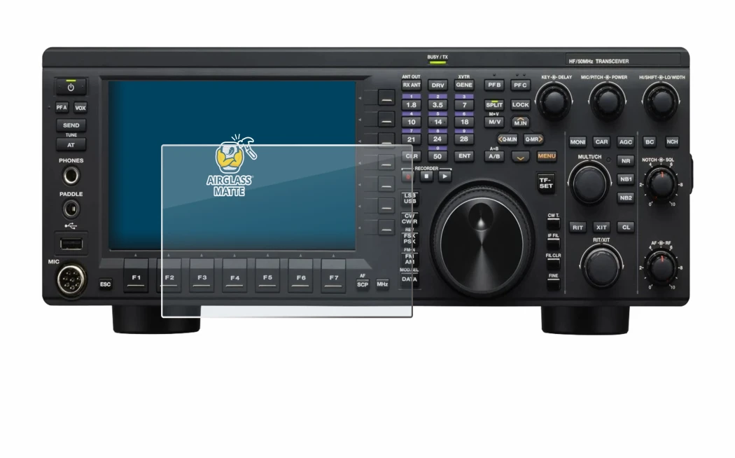 Image de l'appareil Kenwood TS-890S avec une grande variété de protections d'écran.