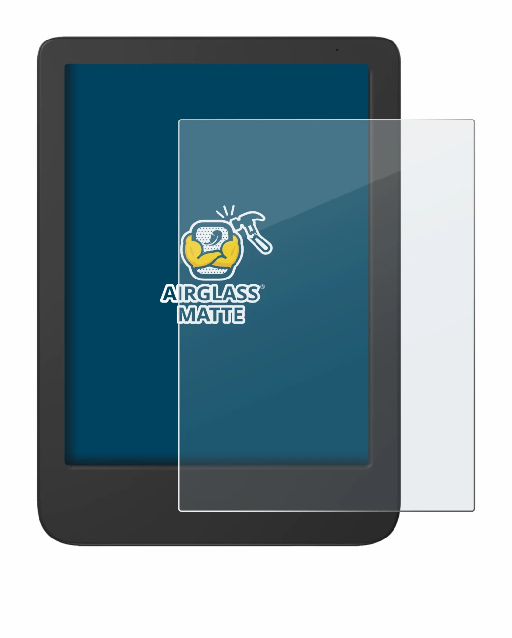 Image de l'appareil Tolino Shine 5 Color 2024 avec une grande variété de protections d'écran.