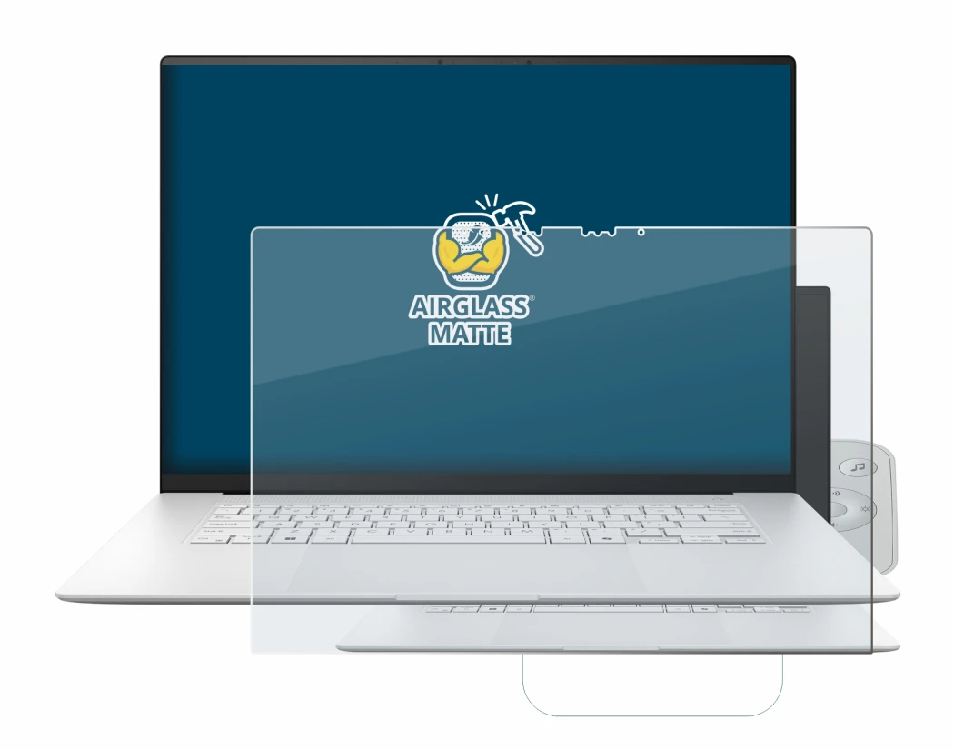 Image de l'appareil ASUS ZenBook S 16 avec une grande variété de protections d'écran.