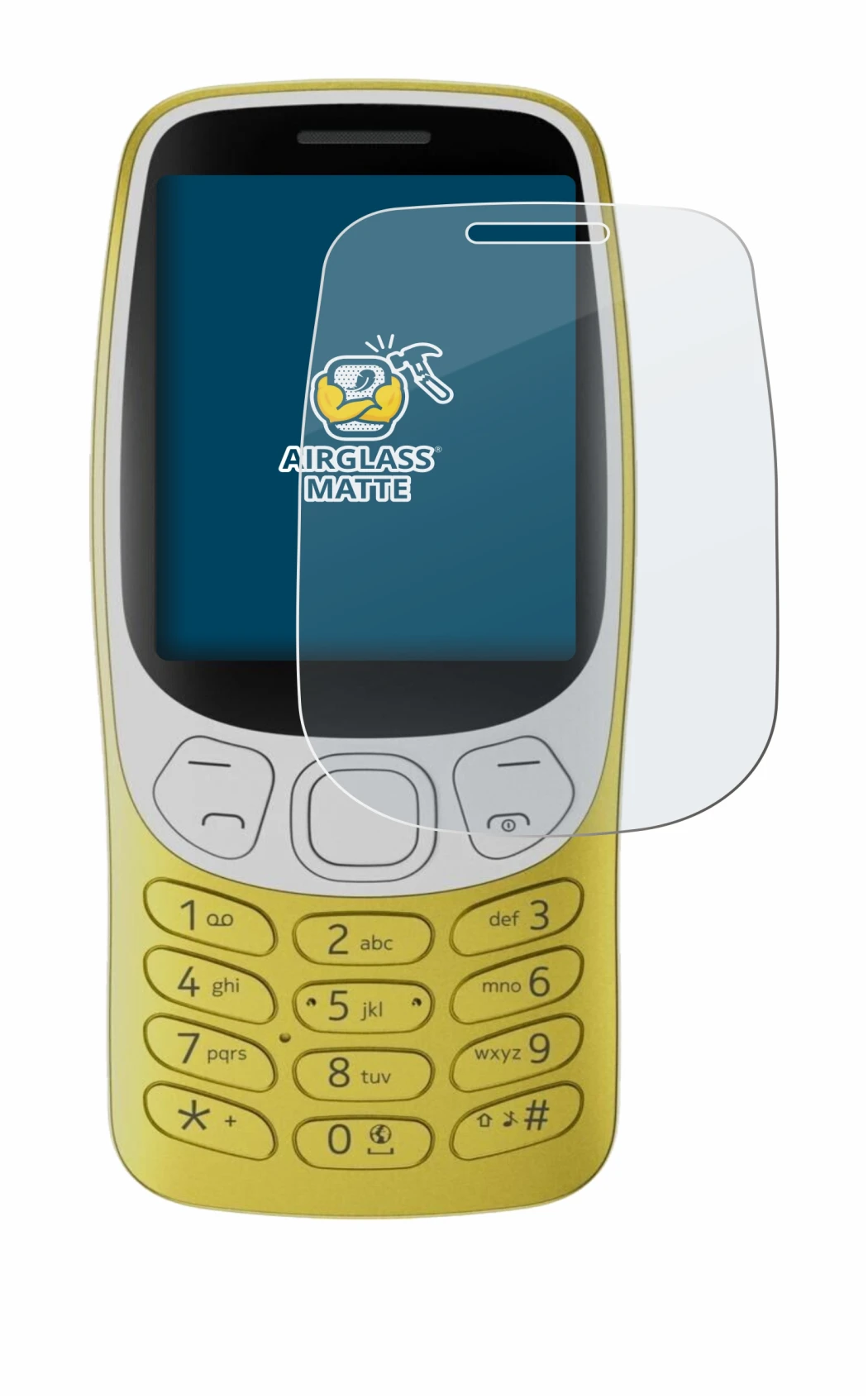 Image de l'appareil Nokia 3210 avec une grande variété de protections d'écran.