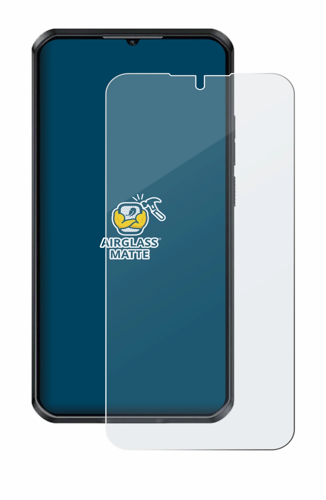 Image de l'appareil Oukitel WP52 avec une grande variété de protections d'écran.