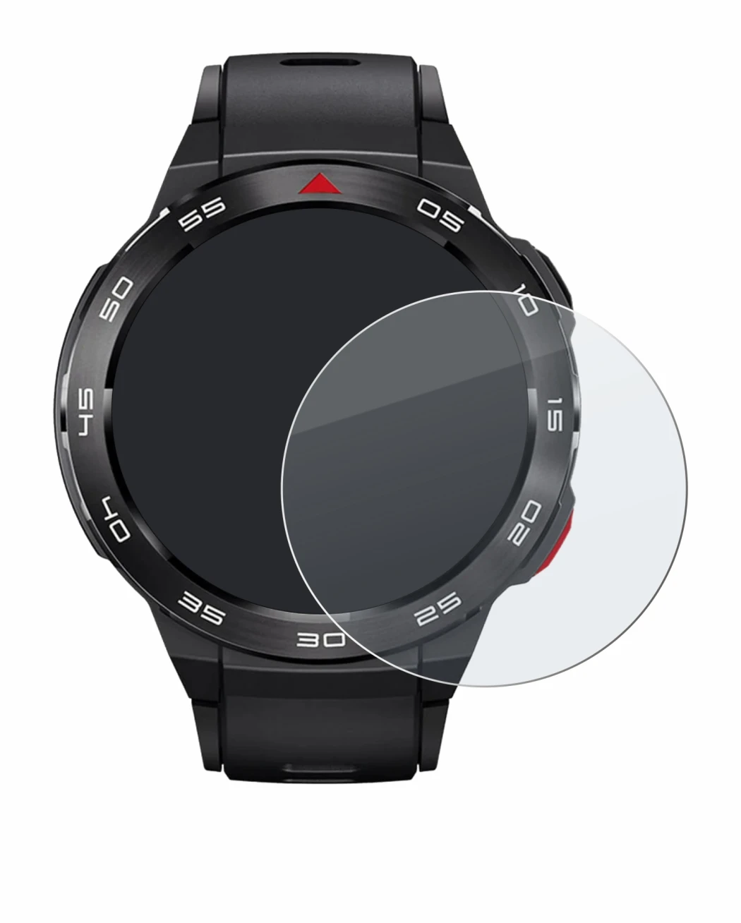 Image de l'appareil Xiaomi Mibro GS Pro avec une grande variété de protections d'écran.