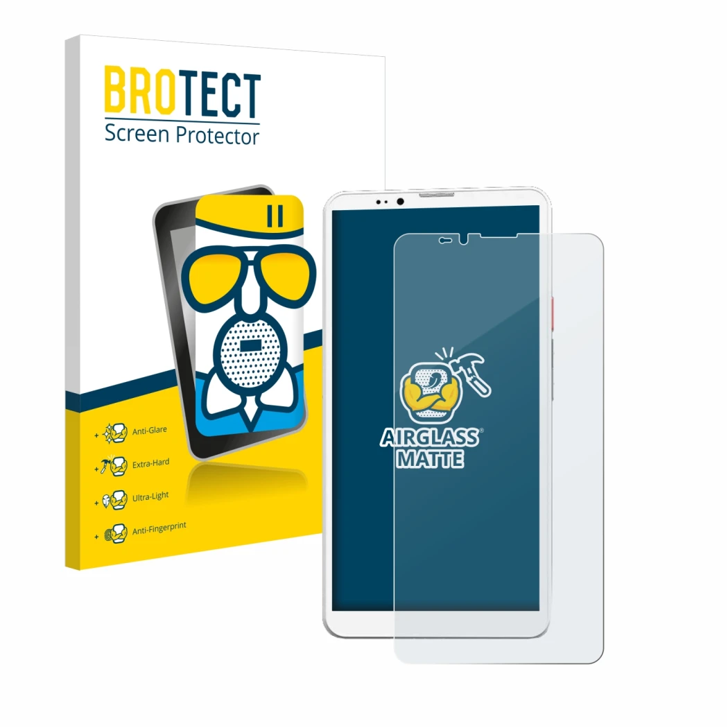 Face avant d’un emballage produit avec le logo de la marque BROTECT. À côté, l’appareil Bigme Hibreak Pro est représenté avec 