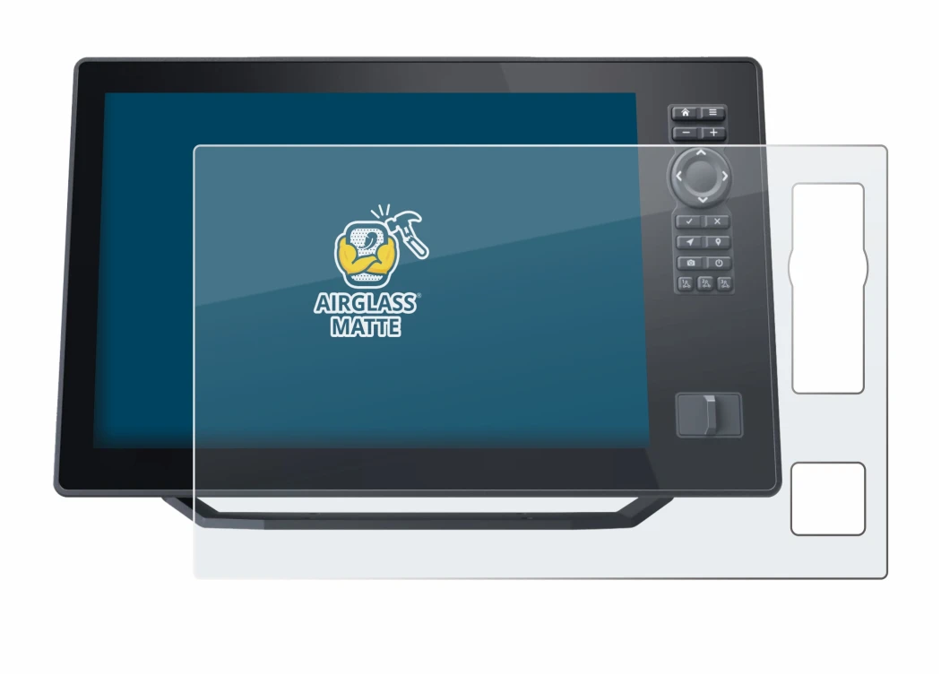 Image de l'appareil Humminbird Xplore 12 avec une grande variété de protections d'écran.