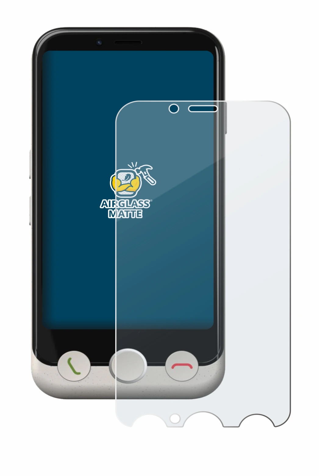 Image de l'appareil Doro Aurora A10 avec une grande variété de protections d'écran.