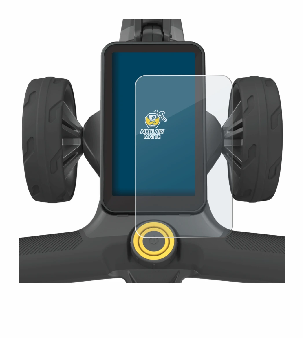 Image de l'appareil PowaKaddy CT12 GPS avec une grande variété de protections d'écran.