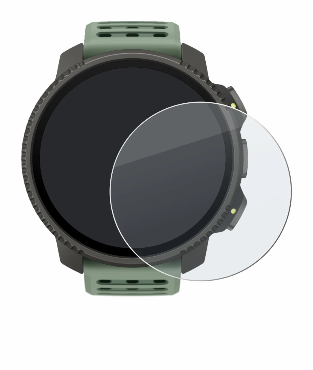 Image de l'appareil Suunto Vertical 2 avec une grande variété de protections d'écran.