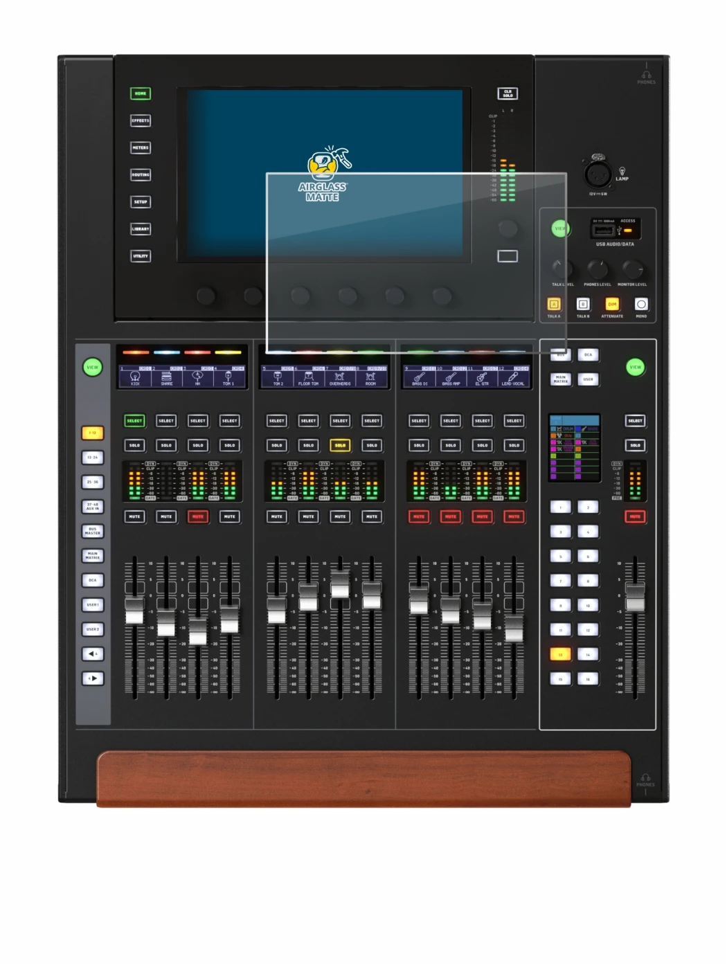 Image de l'appareil Behringer Wing Compact avec une grande variété de protections d'écran.
