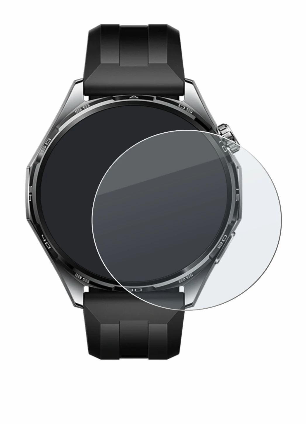 Image de l'appareil Huawei Watch GT 6 (46 mm) avec une grande variété de protections d'écran.