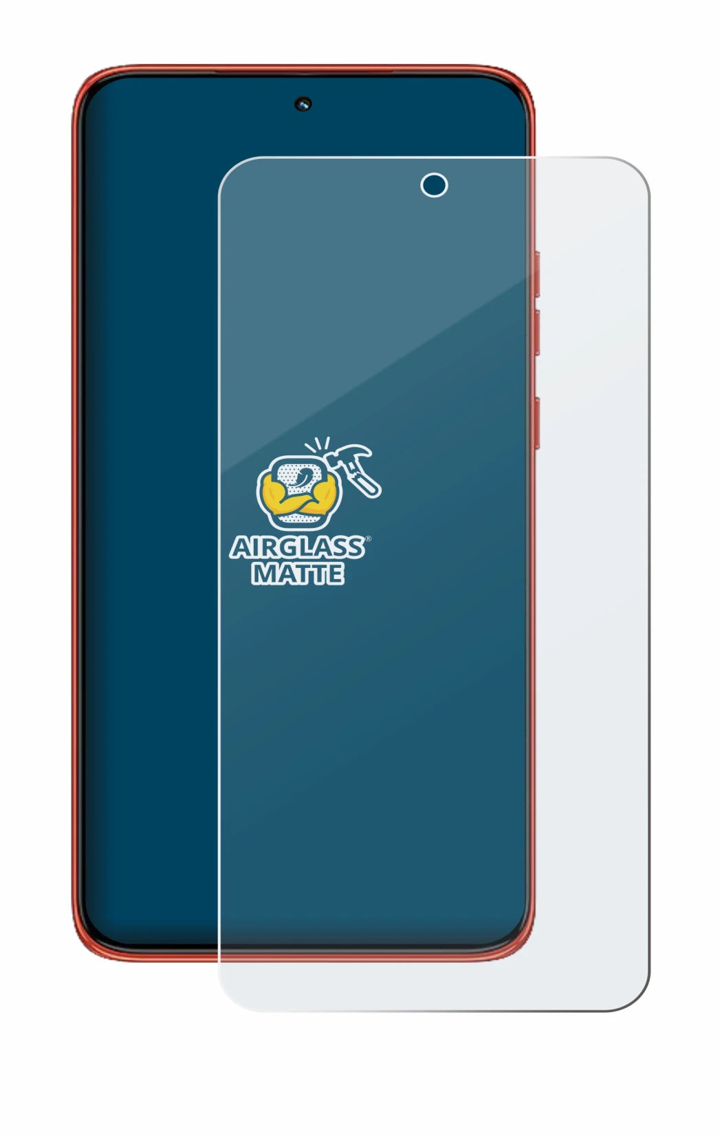 Image de l'appareil Motorola Edge 60 Neo avec une grande variété de protections d'écran.