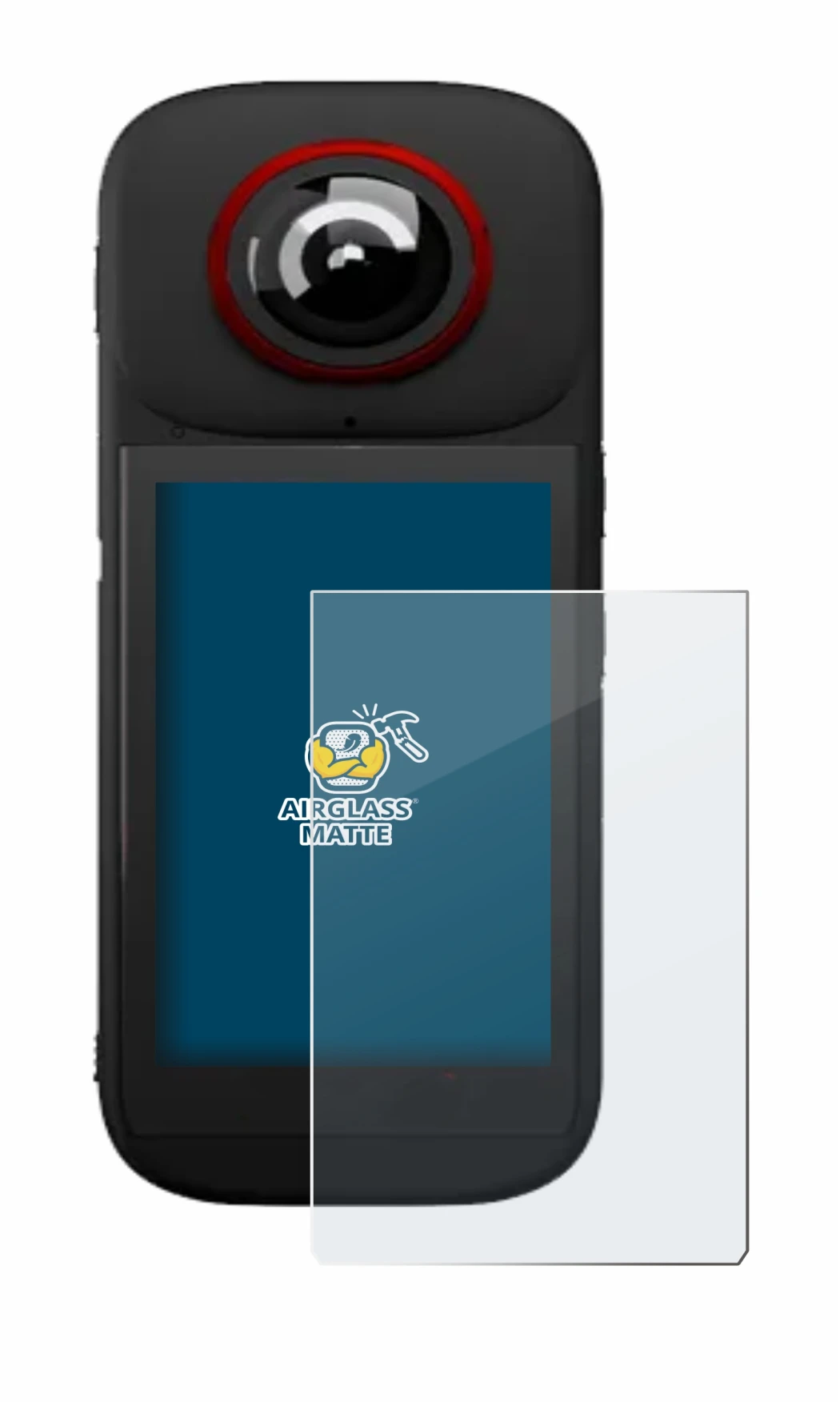 Image de l'appareil Labpano PanoX V3 360° avec une grande variété de protections d'écran.