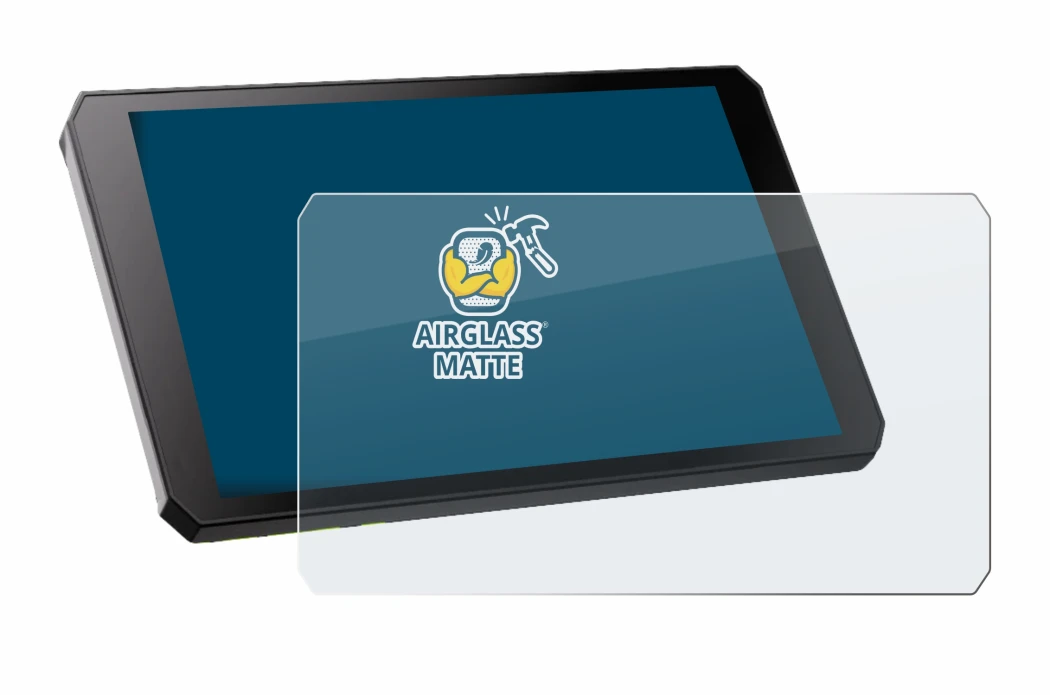 Image de l'appareil RiderNav R7M avec une grande variété de protections d'écran.