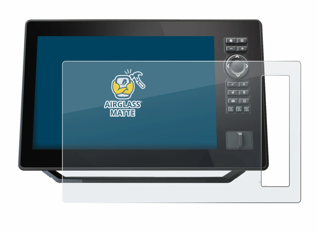 Image de l'appareil Humminbird Xplore 9 avec une grande variété de protections d'écran.