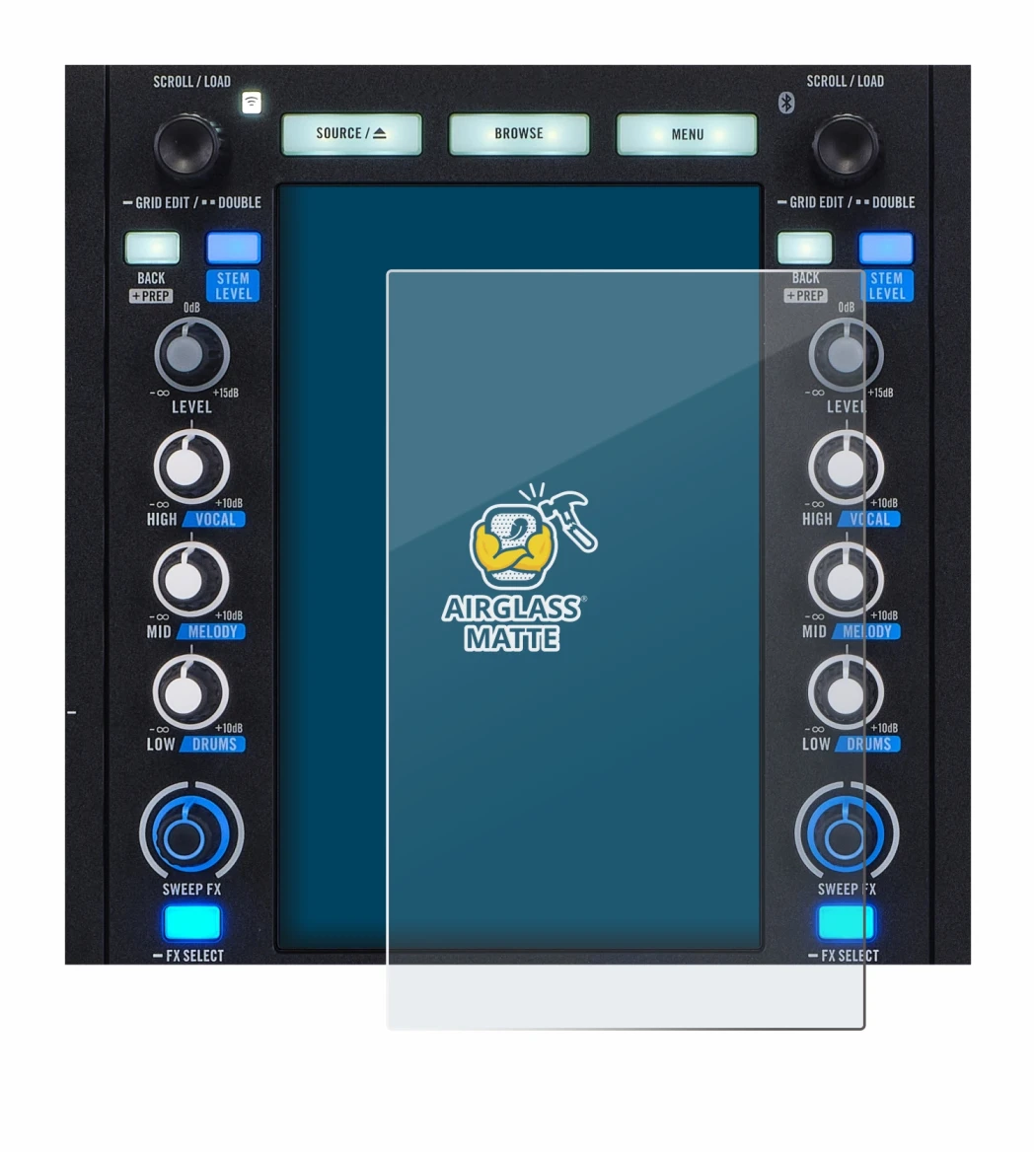 Image de l'appareil Rane System One avec une grande variété de protections d'écran.