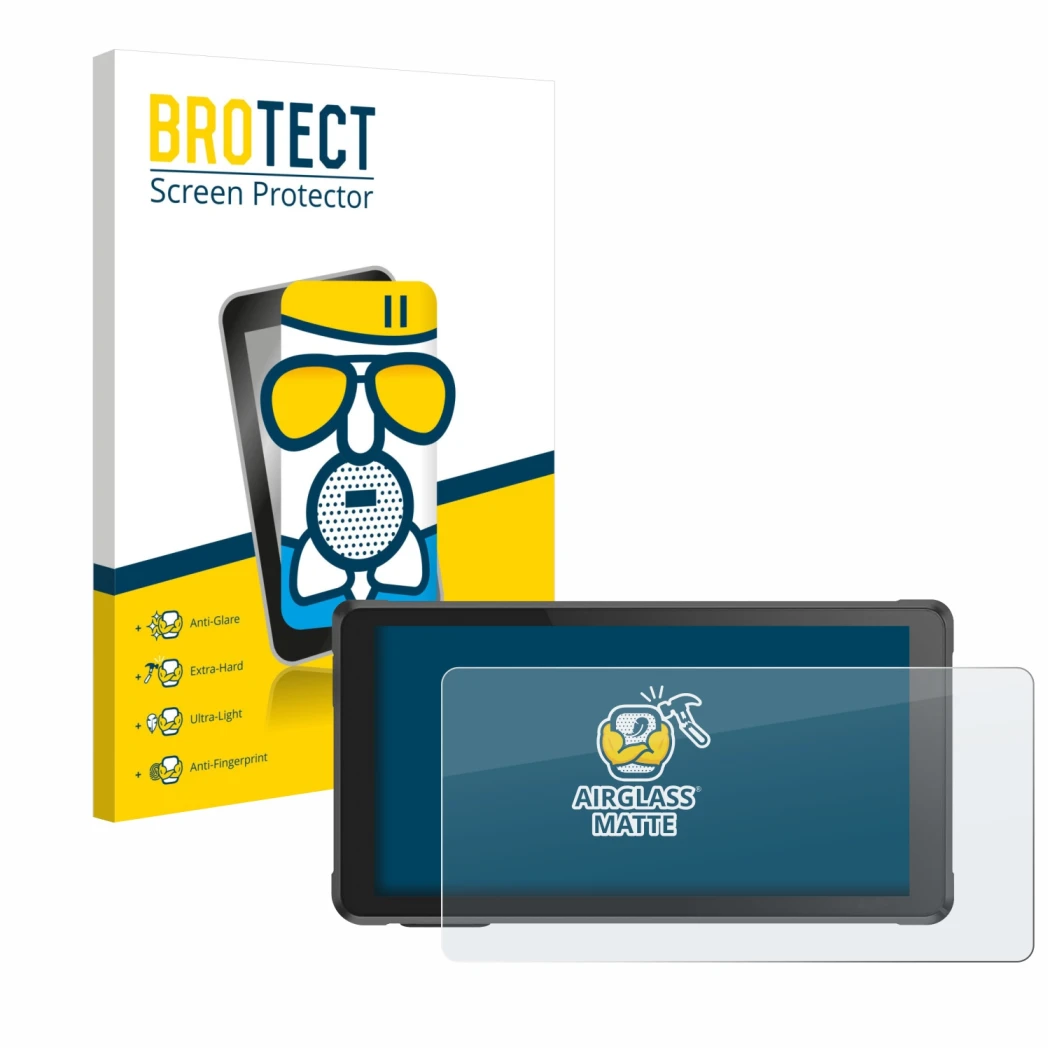 Face avant d’un emballage produit avec le logo de la marque BROTECT. À côté, l’appareil Interphone RideSync est représenté ave