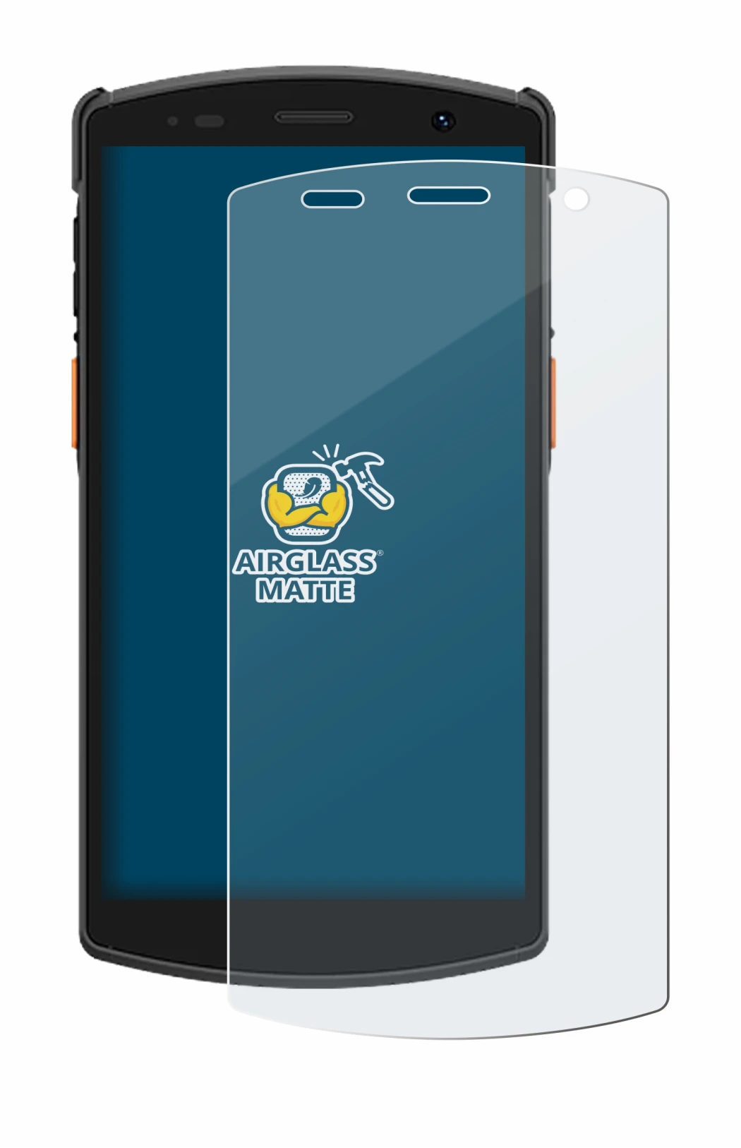 Image de l'appareil Urovo CT58S avec une grande variété de protections d'écran.