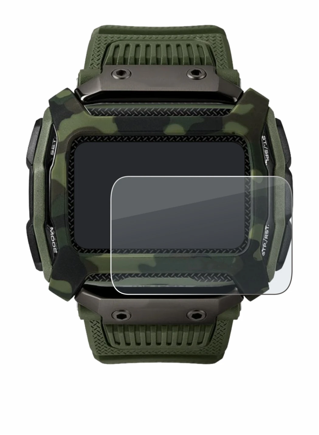 Image de l'appareil Timex Command Shock avec une grande variété de protections d'écran.