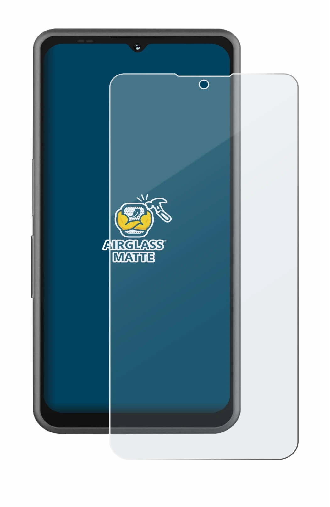 Image de l'appareil Sonim XP Pro E avec une grande variété de protections d'écran.