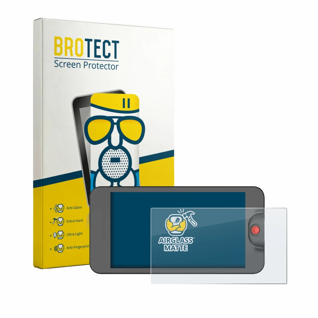 Face avant d’un emballage produit avec le logo de la marque BROTECT. À côté, l’appareil Osee T5 Plus est représenté avec la pr